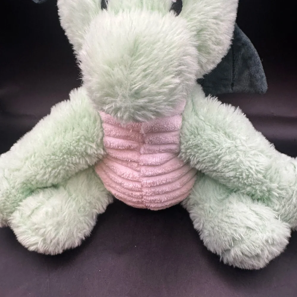 Warm Pals Daniel Dragon Plush Green  10” For Adults Comfort - Picture 4 of 14